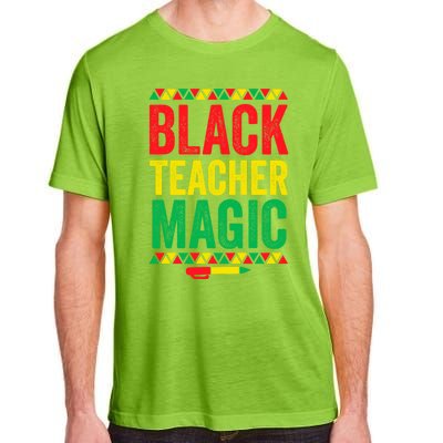 Juneteenth Teacher Black History Month Gift Black Teacher Magic Cute Gift Adult ChromaSoft Performance T-Shirt