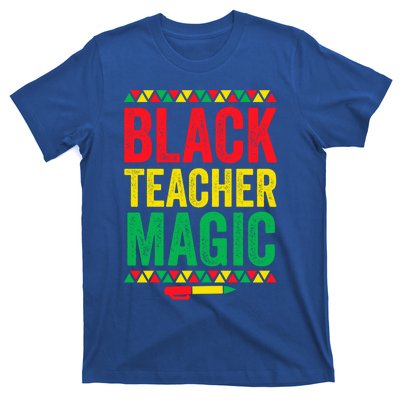 Juneteenth Teacher Black History Month Gift Black Teacher Magic Cute Gift T-Shirt