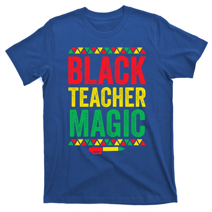 Juneteenth Teacher Black History Month Gift Black Teacher Magic Cute Gift T-Shirt