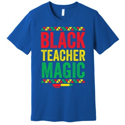 Juneteenth Teacher Black History Month Gift Black Teacher Magic Cute Gift Premium T-Shirt