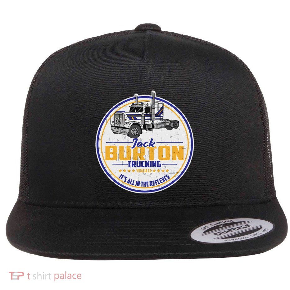 Jack Trucking Burton Flat Bill Trucker Hat