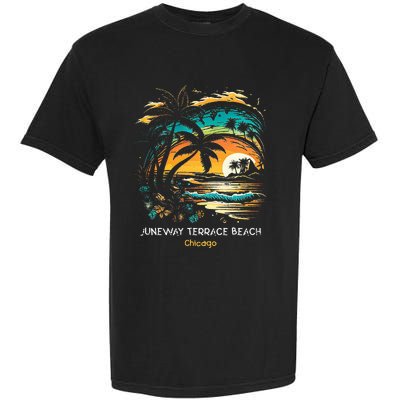 Juneway Terrace Beach Chicago Garment-Dyed Heavyweight T-Shirt