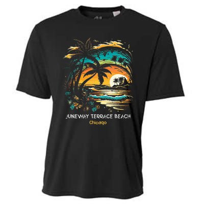 Juneway Terrace Beach Chicago Cooling Performance Crew T-Shirt