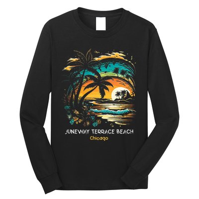 Juneway Terrace Beach Chicago Long Sleeve Shirt