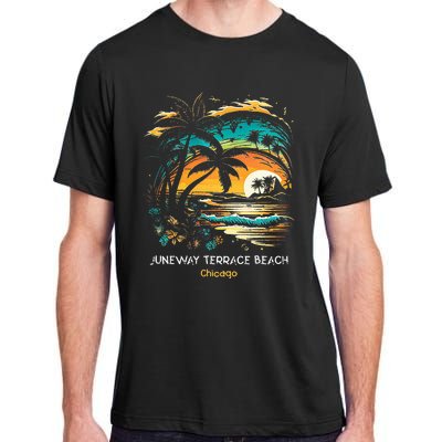 Juneway Terrace Beach Chicago Adult ChromaSoft Performance T-Shirt