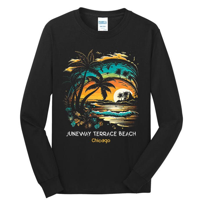 Juneway Terrace Beach Chicago Tall Long Sleeve T-Shirt