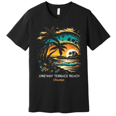 Juneway Terrace Beach Chicago Premium T-Shirt