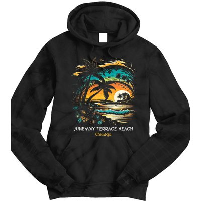 Juneway Terrace Beach Chicago Tie Dye Hoodie