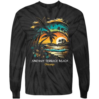 Juneway Terrace Beach Chicago Tie-Dye Long Sleeve Shirt