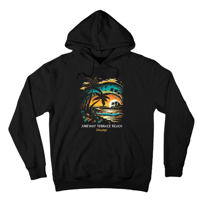 Juneway Terrace Beach Chicago Tall Hoodie