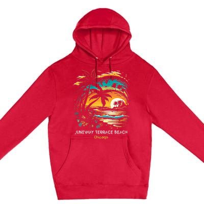 Juneway Terrace Beach Chicago Premium Pullover Hoodie