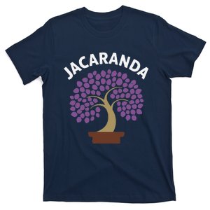 Jacaranda Tree Bonsai Art Purple Blossom T-Shirt