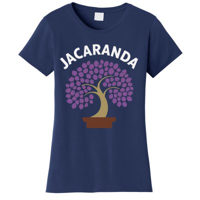 Jacaranda Tree Bonsai Art Purple Blossom Women's T-Shirt