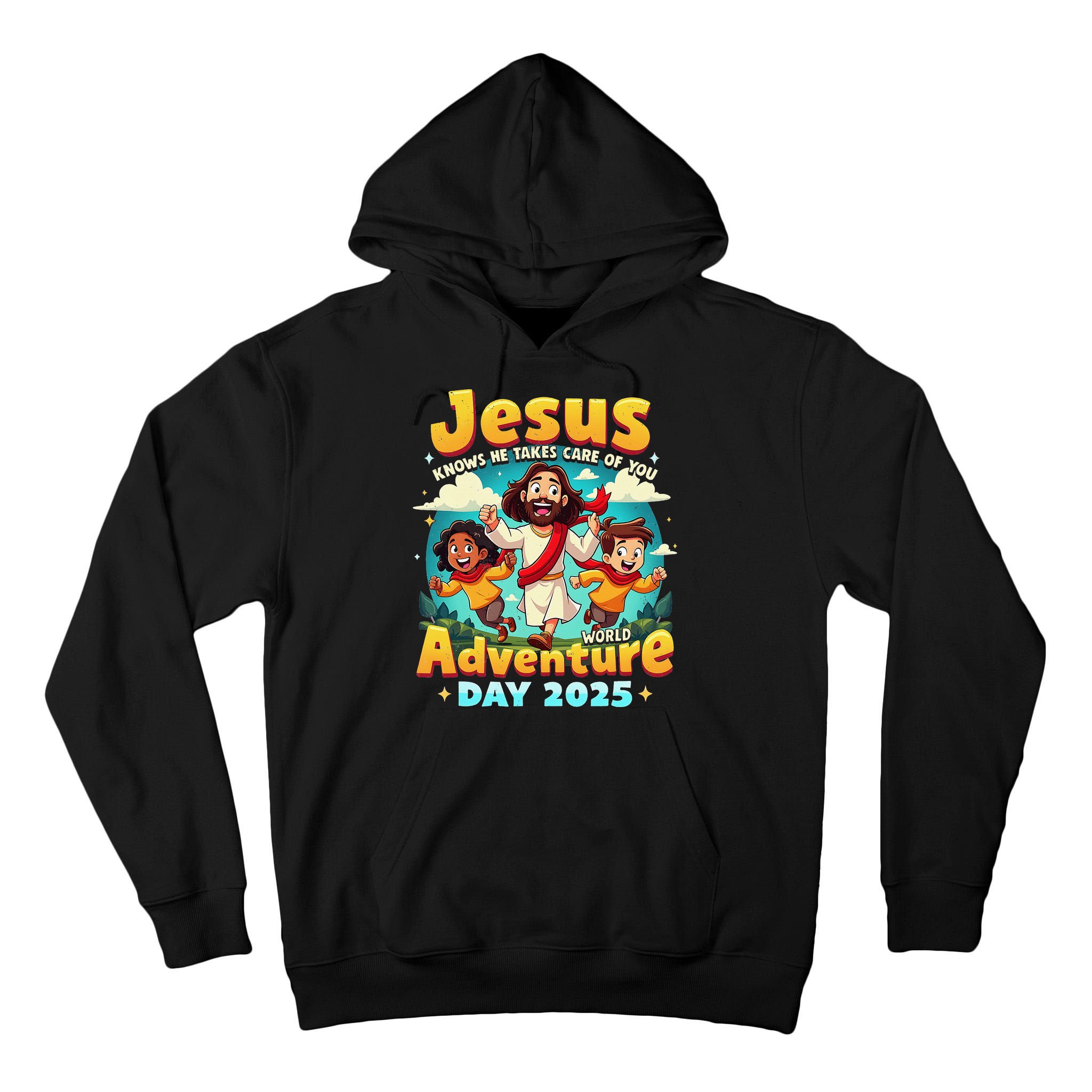 Jesus Takes Care Of You World Adventure Day 2025 Tall Hoodie