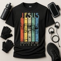 Jesus The Creator Of The Rainbow (Noah And The Ark) Performance Shirt