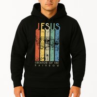 Jesus The Creator Of The Rainbow (Noah And The Ark) Hoodie