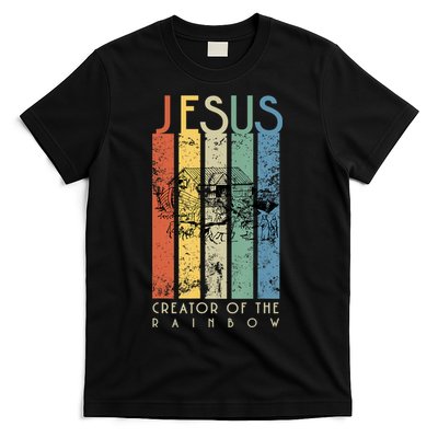 Jesus The Creator Of The Rainbow (Noah And The Ark) T-Shirt