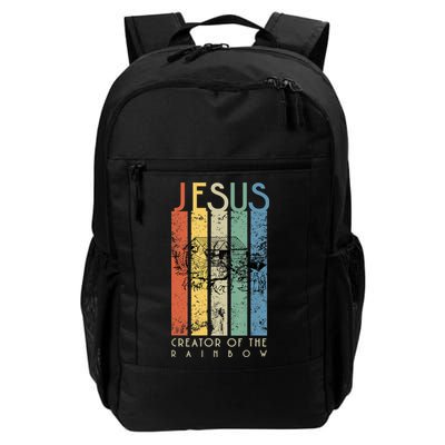Jesus The Creator Of The Rainbow (Noah And The Ark) Backpack