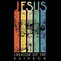 Jesus The Creator Of The Rainbow (Noah And The Ark) Drawstring Bag