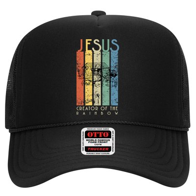 Jesus The Creator Of The Rainbow (Noah And The Ark) Trucker Hat