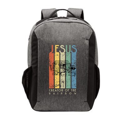 Jesus The Creator Of The Rainbow (Noah And The Ark) Vector Backpack
