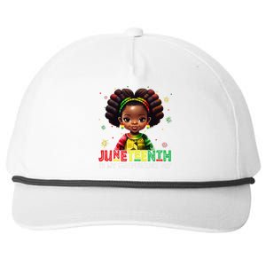 Juneteenth Tshirt Celebrating 1865 Cute Black Girls  Snapback Five-Panel Rope Hat