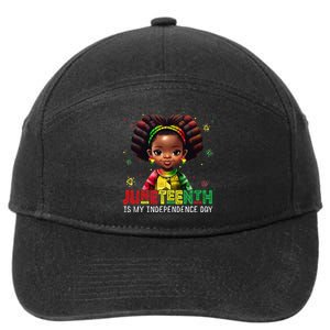 Juneteenth Tshirt Celebrating 1865 Cute Black Girls  7-Panel Snapback Hat