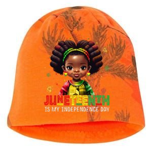 Juneteenth Tshirt Celebrating 1865 Cute Black Girls  Kati - Camo Knit Beanie