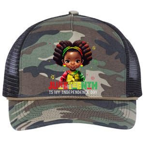 Juneteenth Tshirt Celebrating 1865 Cute Black Girls  Retro Rope Trucker Hat Cap