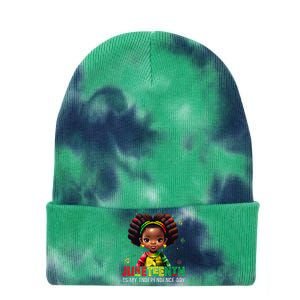 Juneteenth Tshirt Celebrating 1865 Cute Black Girls  Tie Dye 12in Knit Beanie