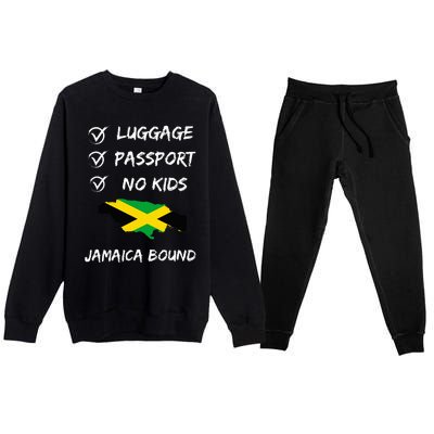 Jamaican Travel Clothing For Your Next Vacation To Jamaica Premium Crewneck Sweatsuit Set