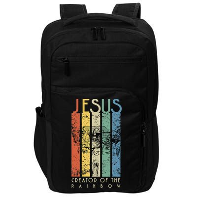 JESUS The Creator Of The Rainbow (Noah And The Ark) Impact Tech Backpack
