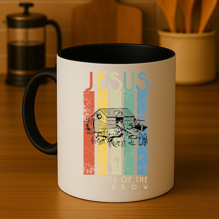 JESUS The Creator Of The Rainbow (Noah And The Ark) Mug