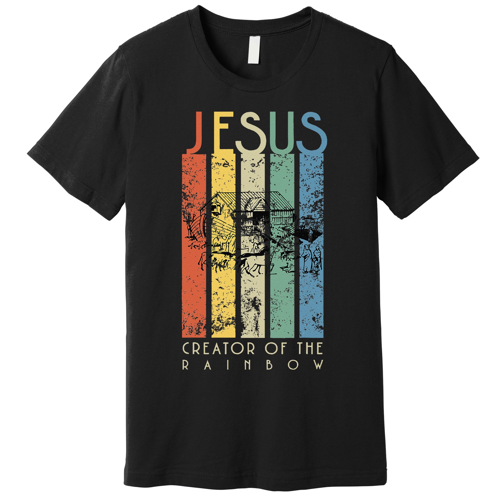 JESUS The Creator Of The Rainbow (Noah And The Ark) Premium T-Shirt