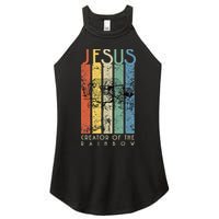 JESUS The Creator Of The Rainbow (Noah And The Ark) Women's Perfect Tri Rocker Tank