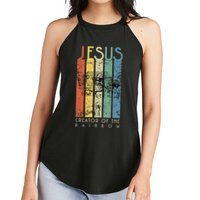 JESUS The Creator Of The Rainbow (Noah And The Ark) Women's Perfect Tri Rocker Tank