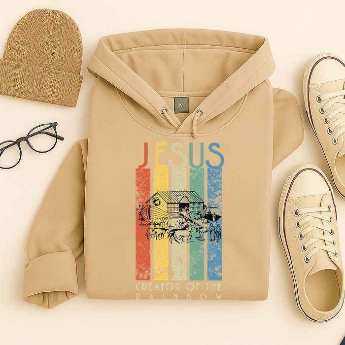 JESUS The Creator Of The Rainbow (Noah And The Ark) Hoodie
