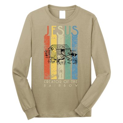 JESUS The Creator Of The Rainbow (Noah And The Ark) Long Sleeve Shirt