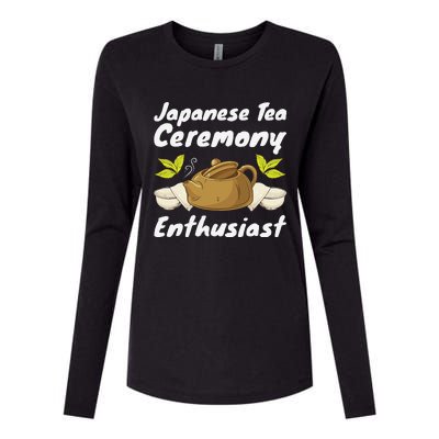 Japanese Tea Ceremony Japan Lover Traditional Matcha Tea Womens Cotton Relaxed Long Sleeve T-Shirt