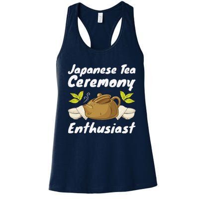 Japanese Tea Ceremony Japan Lover Traditional Matcha Tea Women's Racerback Tank