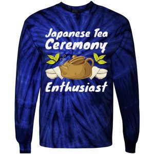 Japanese Tea Ceremony Japan Lover Traditional Matcha Tea Tie-Dye Long Sleeve Shirt