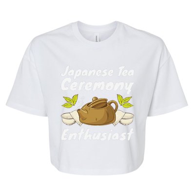 Japanese Tea Ceremony Japan Lover Traditional Matcha Tea Bella+Canvas Jersey Crop Tee