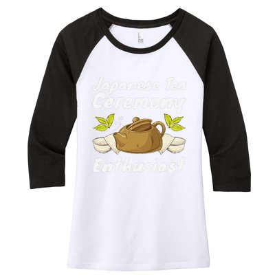 Japanese Tea Ceremony Japan Lover Traditional Matcha Tea Women's Tri-Blend 3/4-Sleeve Raglan Shirt