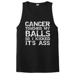 Joke Testicular Cancer Touched My Balls So I Kicked Its Ass Gift PosiCharge Competitor Tank