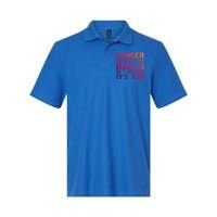 Joke Testicular Cancer Touched My Balls So I Kicked Its Ass Meaningful Gift Softstyle Adult Sport Polo