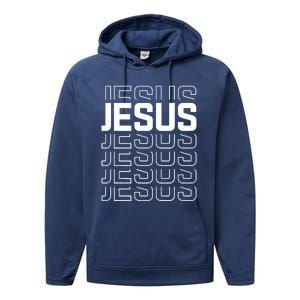 Jesus Trendy Christian Performance Fleece Hoodie