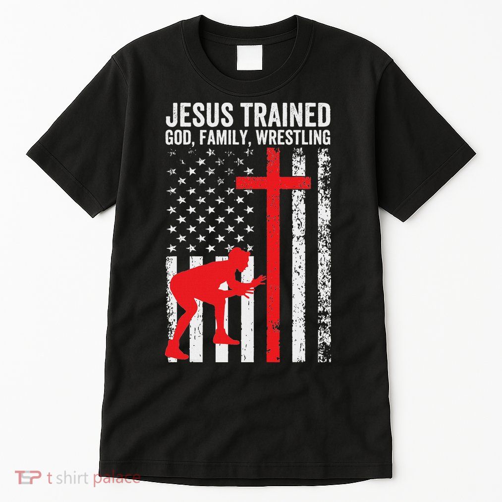 Jesus Trained Christian Wrestler Wrestling Tall T-Shirt