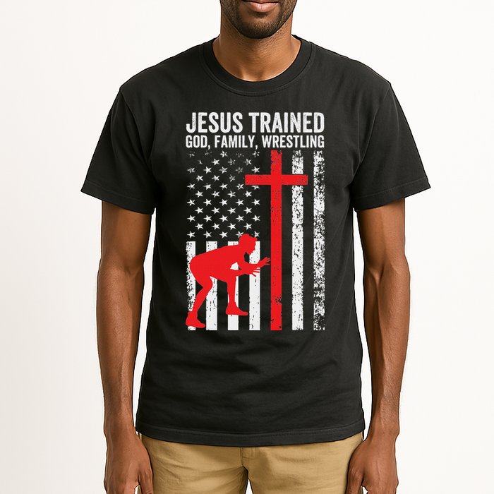 Jesus Trained Christian Wrestler Wrestling Tall T-Shirt
