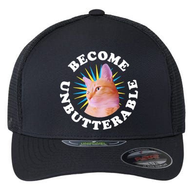 Jorts The Cat – Become Unbutterable Flexfit Unipanel Trucker Cap
