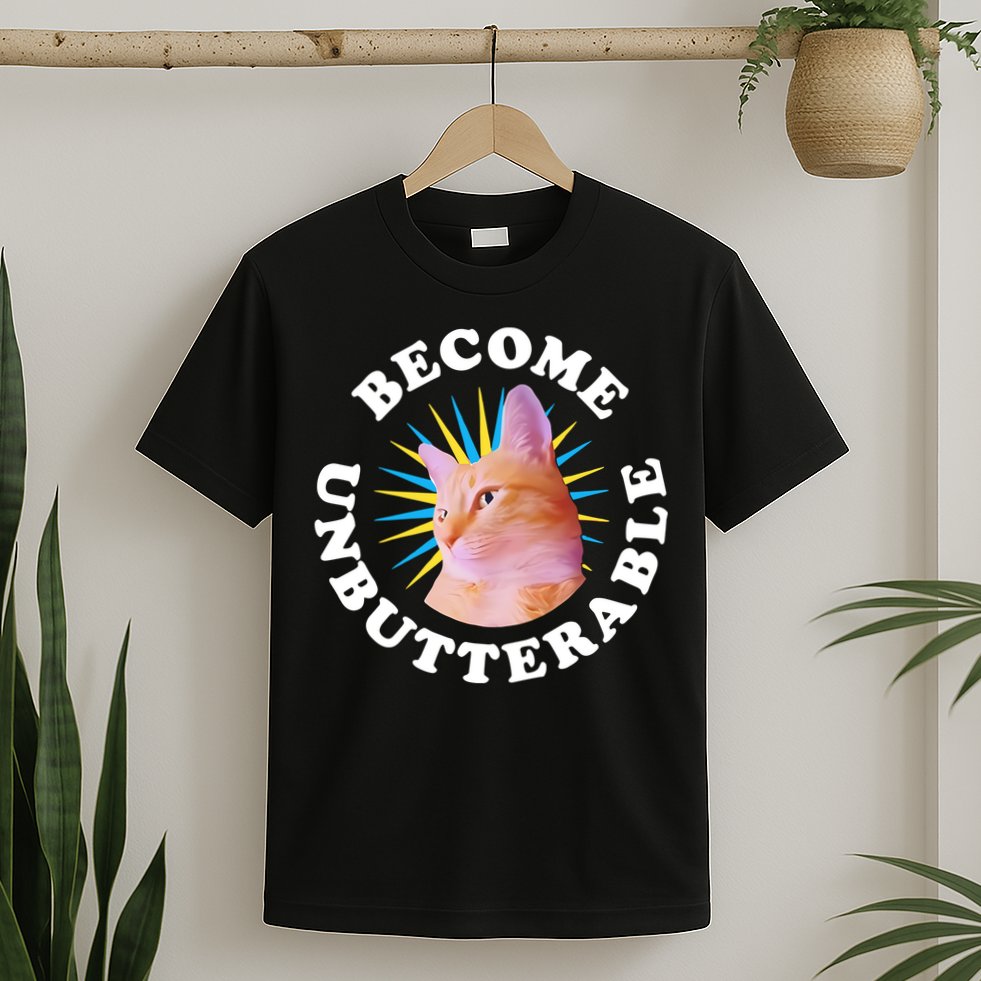 Jorts The Cat – Become Unbutterable T-Shirt